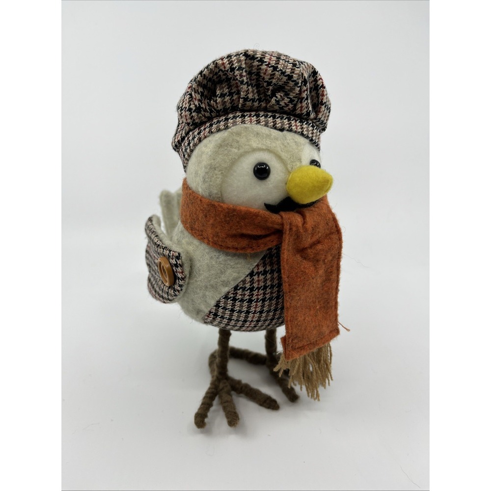 Harvest Owl Target Bird Featherly Friends Professor Tweed Hat Vest Orange Scarf